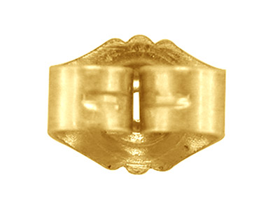 Ohrmuttern Aus 9 Kt Gelbgold, 100 % Recyceltes Gold - Standard Bild - 2