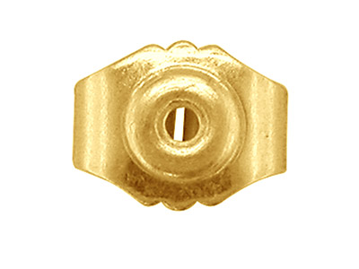 Ohrmuttern Aus 9 Kt Gelbgold, 100 % Recyceltes Gold - Standard Bild - 3