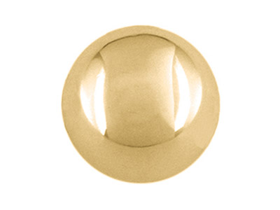 Halbharte Perle Aus 9 Kt Gelbgold, 3mm, Ohne Löcher