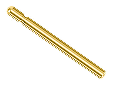 Ohrstecker Aus 18 Kt Gelbgold, 9,5 X 0,8 Mm, 100  Recyceltes Gold