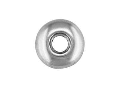 Kreisring-fassung Aus 18 Kt Weigold, Mit Anhänger, 9 MM Durchmesser, Passend Für Steine Mit Einem Durchmesser Von 3,6 Bis 4,5 MM