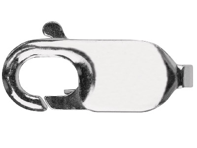Karabinerhaken, Oval, 13mm, Sterlingsilber