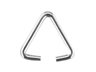 Dreieckiger Biegering, Sterlingsilber, 10 mm, 10er-pack - Standard Bild - 1