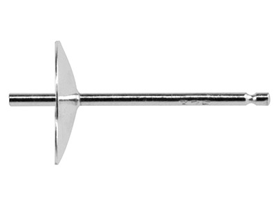 Schale Mit Stift Aus Sterlingsilber, 10er Pack, 301, 4 mm - Standard Bild - 2