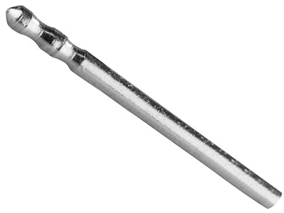 Stift, Sterlingsilber, Doppelte Kerbe, 9,5 x 0,8mm, 20er-pack - Standard Bild - 1