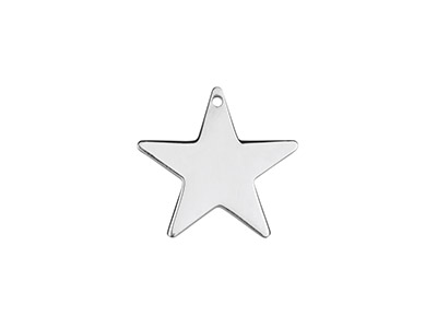 Stern aus Sterlingsilber, 15 mm