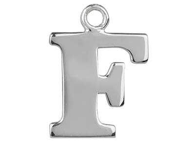 Prägestempelrohling Aus Sterlingsilber Mit Dem Buchstaben F - Standard Bild - 1