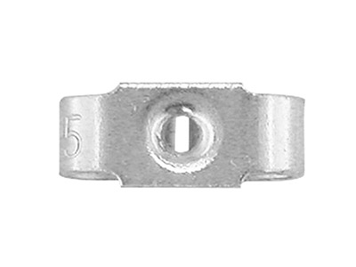 Ohrring-verschluss, Silber 925, Beutel Mit 10 Paaren - Standard Bild - 3