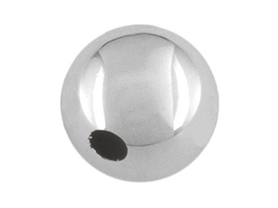 Einfache Runde Perlen Aus Sterlingsilber, 7mm, 2löcher