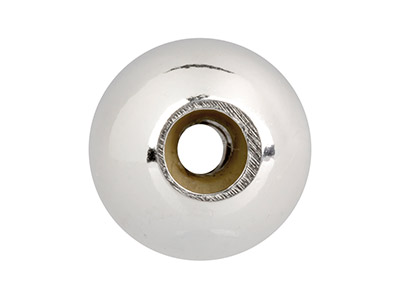 Beweglicher Verschluss, Ellipsenförmig, 6 mm, Sterlingsilber - Standard Bild - 2