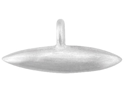 Manschettenknopf Mit Knebel Aus Sterlingsilber, Poliert - Standard Bild - 1