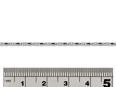 Draht, Sterlingsilber, Mit Ovalen Und Scheibenförmigen Perlen, 2,0 mm - Standard Bild - 2