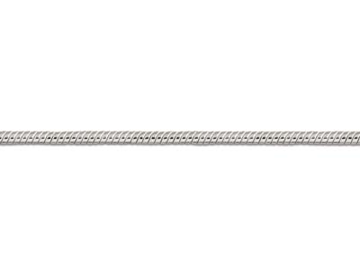 Mini-schlangenkette Aus Sterlingsilber, 0,9 mm Breit Und 40 cm Lang, Ohne Punzierung - Standard Bild - 3
