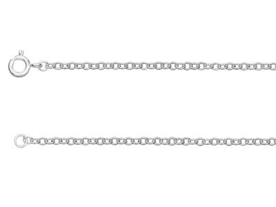St Sil 2.3mm Trace Chain 24