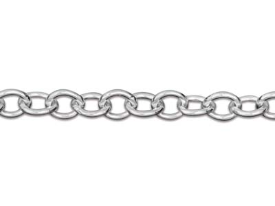 St Sil 2.3mm Trace Chain 24