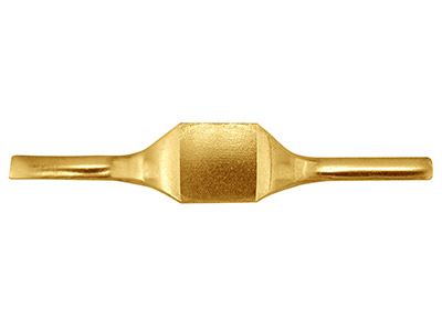 Herrenring Aus 9kt Gelbgold, Kg4960, 2,00mm, Quadratischer Siegelring, 12x12mm, Mit Echtheitsstempel, Weichgeglüht, 100  Recyceltes Gold