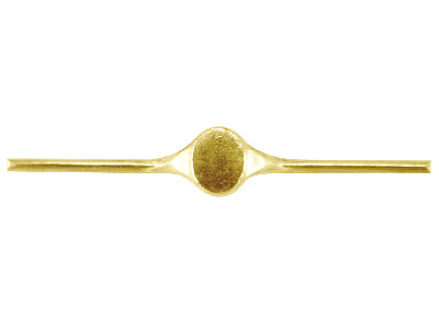 Damenring Aus 9kt Gelbgold, Df, L105, 1,80mm, Ovaler Siegelring, 9,6x7,1mm, Mit Echtheitsstempel, Weichgeglüht