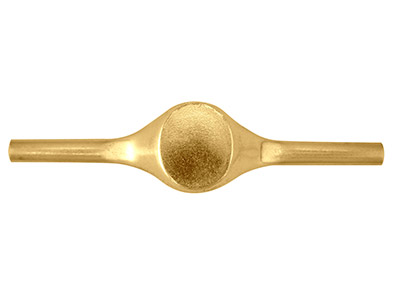 Herrenring Aus 18kt Gelbgold, Kt3031, 3,00mm, Ovaler Siegelring, 16x13mm, Mit Echtheitsstempel, Weichgeglüht, 100  Recyceltes Gold