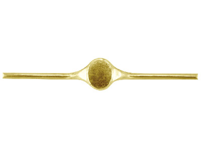Damenring Aus 18kt Gelbgold, Hb, L105, 1,80mm, Ovaler Siegelring, 9,6x7,1mm, Mit Echtheitsstempel, Weichgeglüht