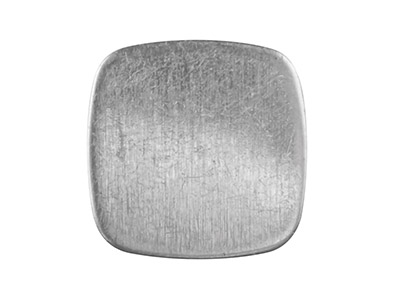 Rohling Aus Sterlingsilber, Kc8222, 1,00mm, Kissenförmig, 12,8mm, Weichgeglüht